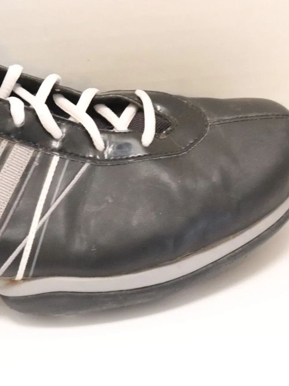 Nike Men's Golf Shoes Lace Up Black Grey Size 10 TAC Soles